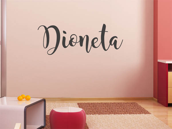 Wandtattoo Dioneta in Handschrift
