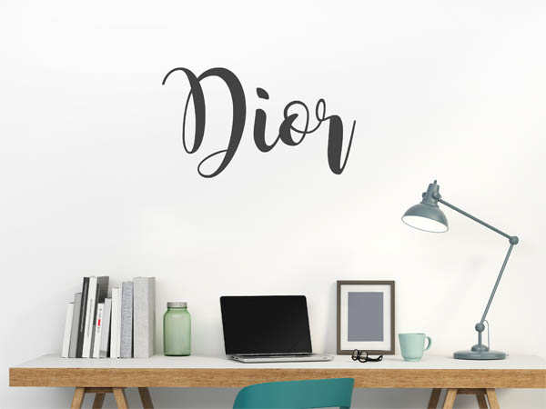 Wandtattoo Dior in Handschrift
