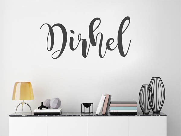 Wandtattoo Dirhel in Handschrift