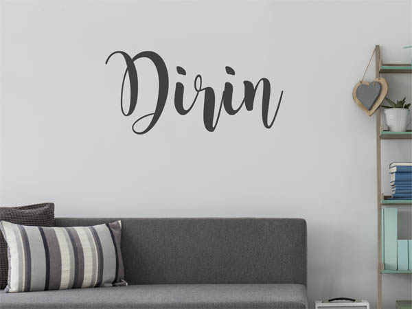 Wandtattoo Dirin in Handschrift