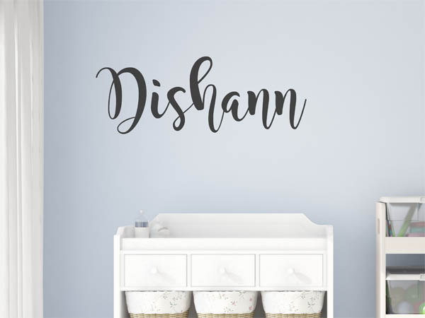 Wandtattoo Dishann in Handschrift