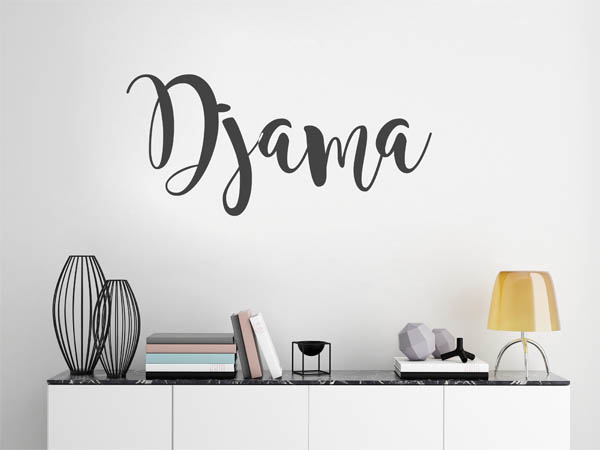 Wandtattoo Djama in Handschrift