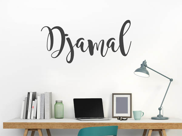Wandtattoo Djamal in Handschrift