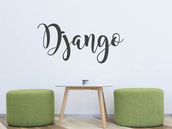 Wandtattoo Django in Handschrift