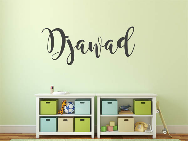 Wandtattoo Djawad in Handschrift