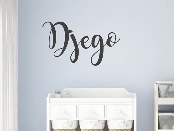 Wandtattoo Djego in Handschrift