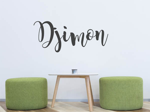 Wandtattoo Djimon in Handschrift