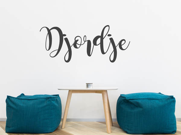 Wandtattoo Djordje in Handschrift