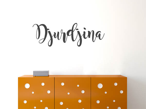 Wandtattoo Djurdjina in Handschrift