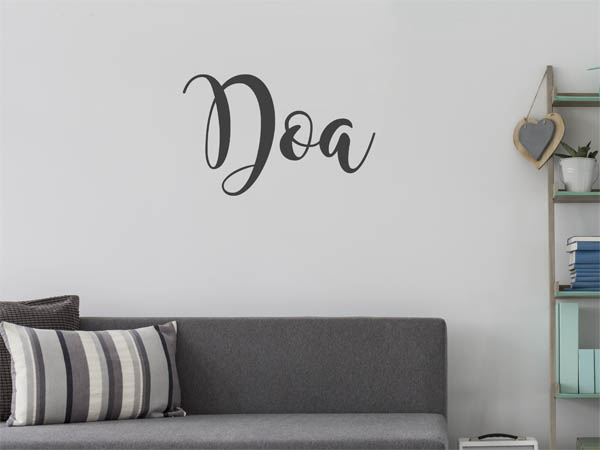 Wandtattoo Doa in Handschrift