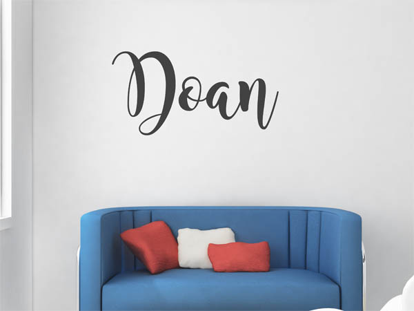 Wandtattoo Doan in Handschrift