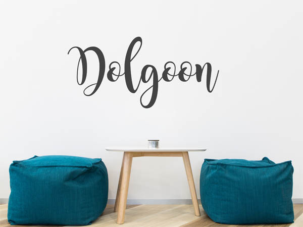 Wandtattoo Dolgoon in Handschrift