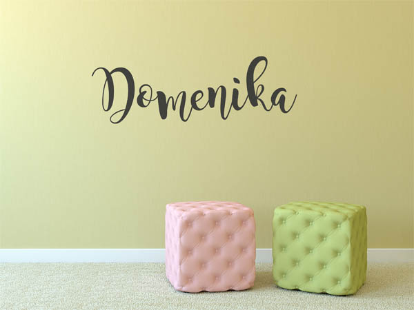 Wandtattoo Domenika in Handschrift