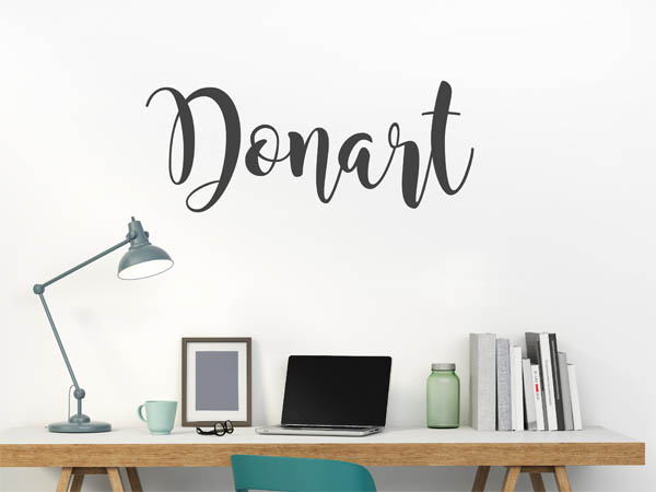 Wandtattoo Donart in Handschrift