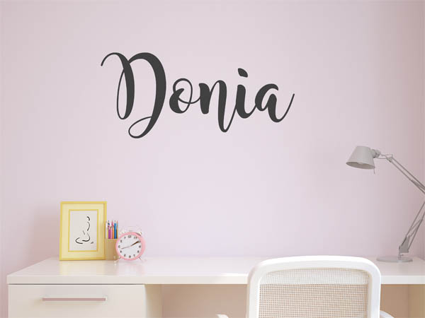Wandtattoo Donia in Handschrift