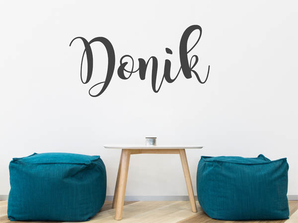 Wandtattoo Donik in Handschrift