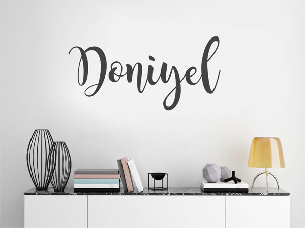 Wandtattoo Doniyel in Handschrift