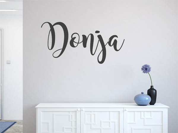 Wandtattoo Donja in Handschrift