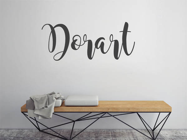 Wandtattoo Dorart in Handschrift