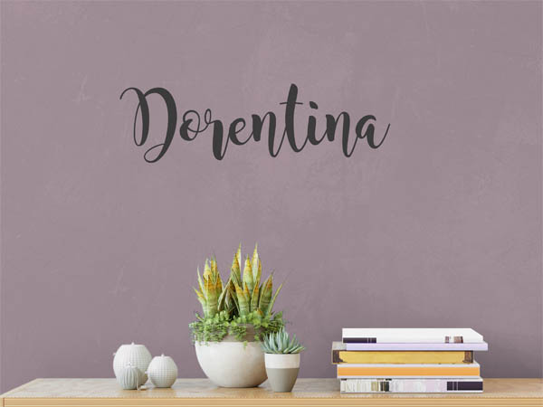 Wandtattoo Dorentina in Handschrift