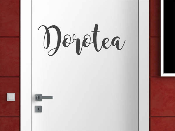 Wandtattoo Dorotea in Handschrift