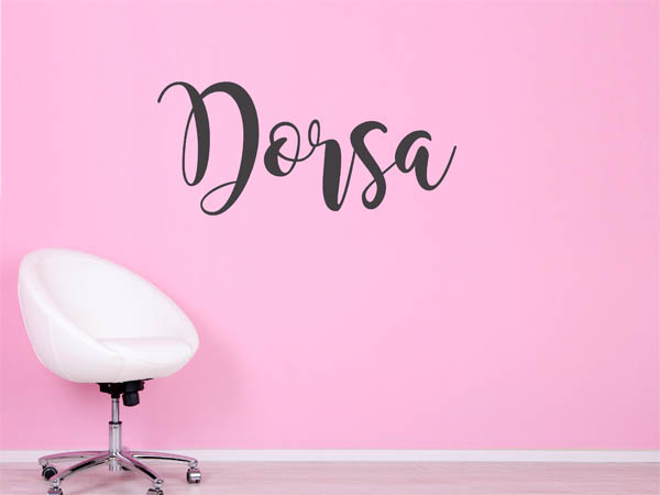 Wandtattoo Dorsa in Handschrift