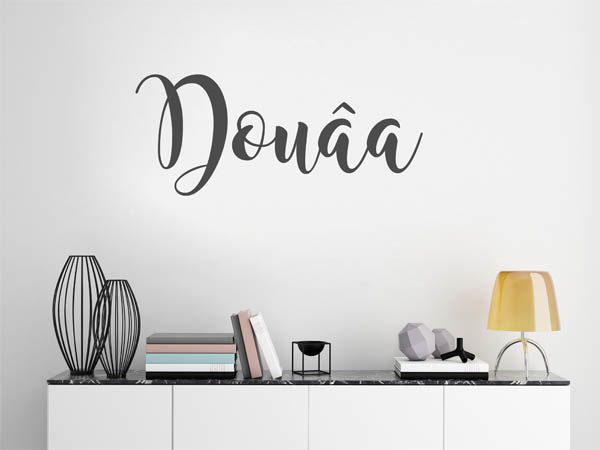 Wandtattoo Douâa in Handschrift