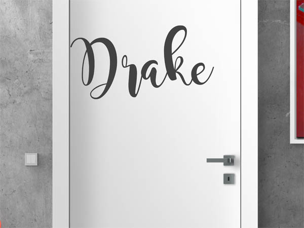 Wandtattoo Drake in Handschrift