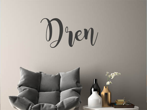 Wandtattoo Dren in Handschrift
