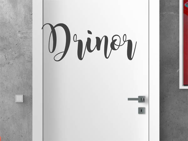 Wandtattoo Drinor in Handschrift