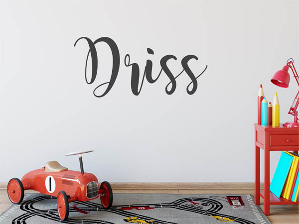 Wandtattoo Driss in Handschrift