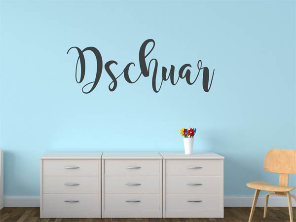 Wandtattoo Dschuar in Handschrift