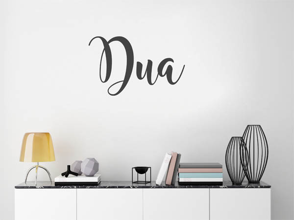 Wandtattoo Dua in Handschrift
