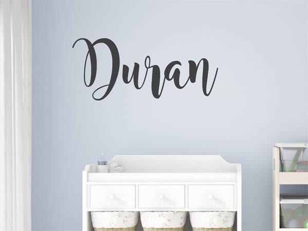 Wandtattoo Duran in Handschrift