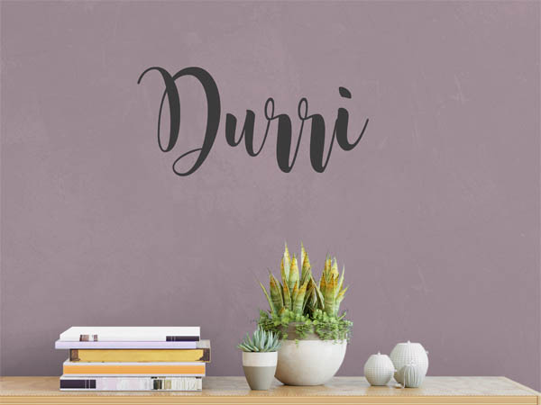 Wandtattoo Durri in Handschrift