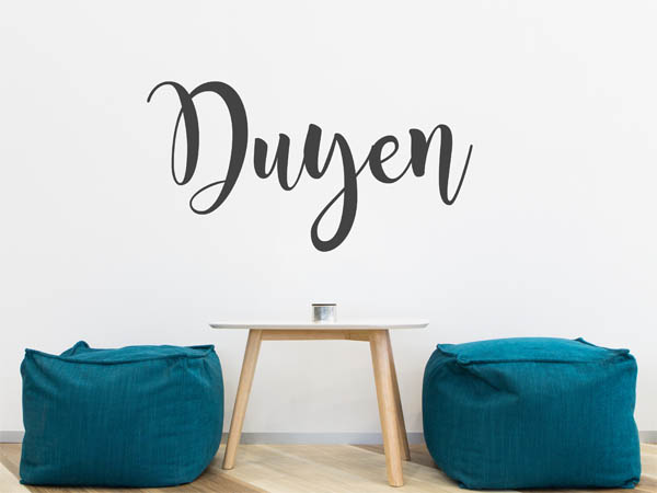 Wandtattoo Duyen in Handschrift