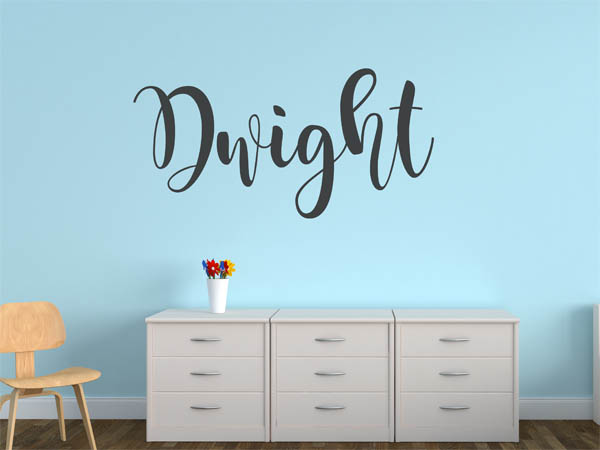 Wandtattoo Dwight in Handschrift