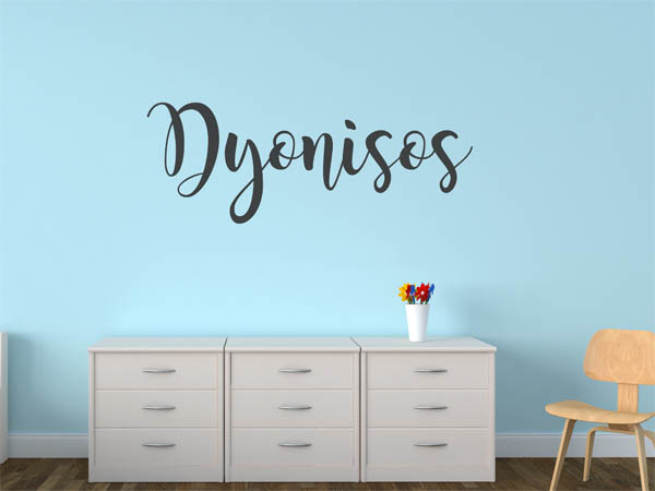 Wandtattoo Dyonisos in Handschrift