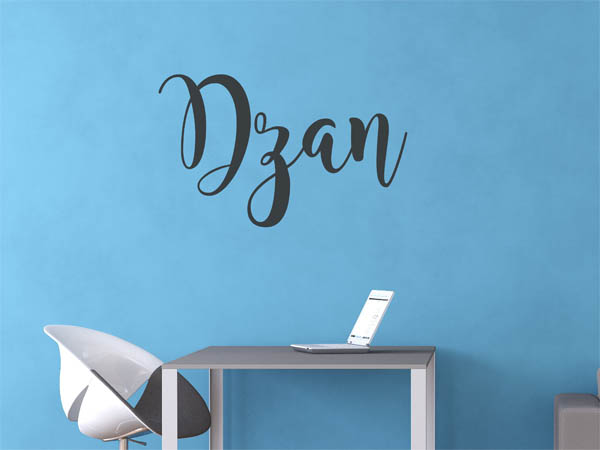 Wandtattoo Dzan in Handschrift