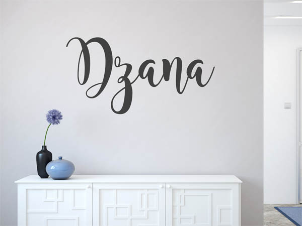 Wandtattoo Dzana in Handschrift