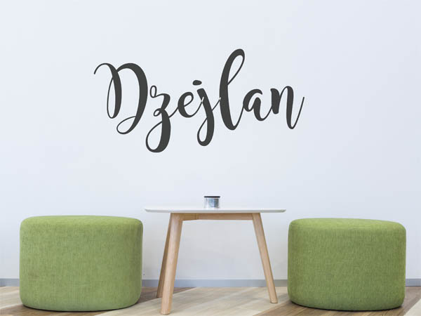 Wandtattoo Dzejlan in Handschrift