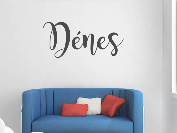 Wandtattoo Dénes in Handschrift