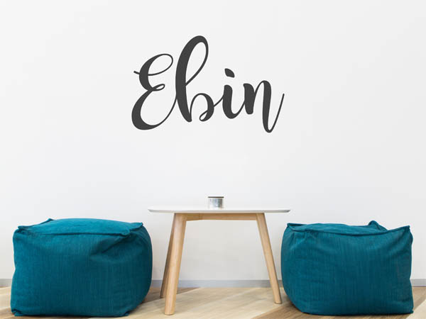 Wandtattoo Ebin in Handschrift