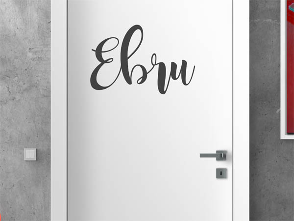 Wandtattoo Ebru in Handschrift