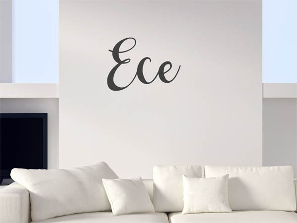 Wandtattoo Ece in Handschrift