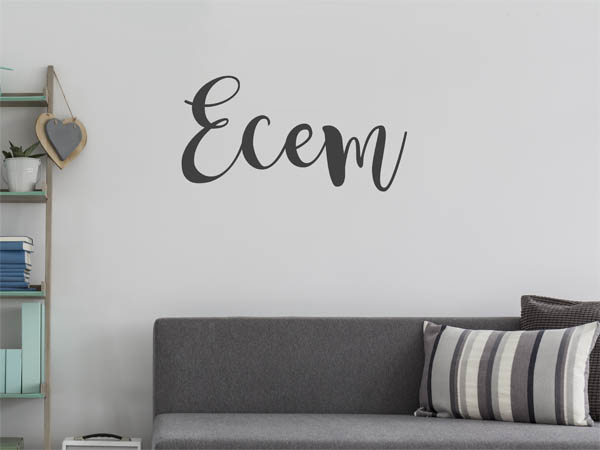 Wandtattoo Ecem in Handschrift
