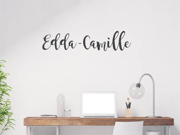 Wandtattoo Edda-Camille in Handschrift