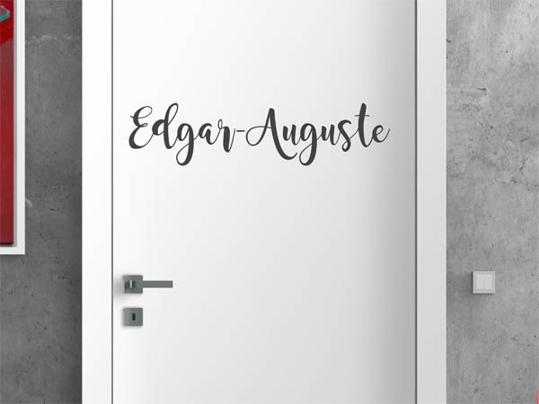 Wandtattoo Edgar-Auguste in Handschrift