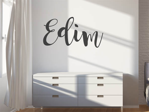 Wandtattoo Edim in Handschrift