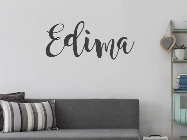 Wandtattoo Edima in Handschrift